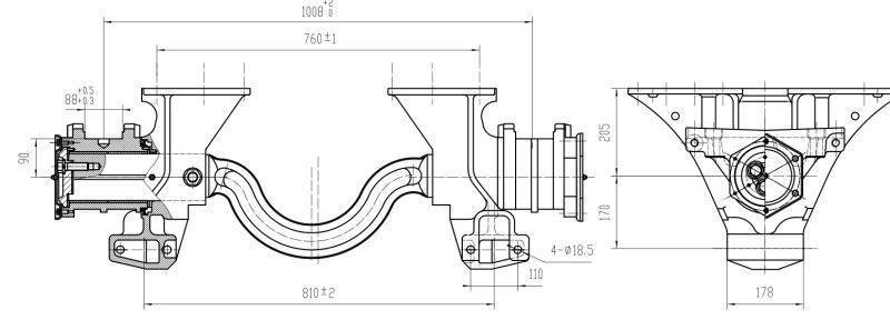 Forging material Genuine quality 49321-1200 truck  Trunnion Shaft for Hino