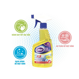 Obay Glass Cleaner 500ml Soft Lavender Quickly Remove Stubborn Stains Kitchen Household Cleaning Spray