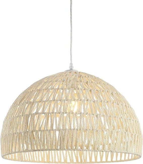 wholesale Hand Woven natural bamboo rattan lighting parts home and garden decor Pendent Hanging Lampshade cover 2024