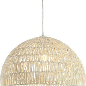 wholesale Hand Woven natural bamboo rattan lighting parts home and garden decor Pendent Hanging Lampshade cover 2024