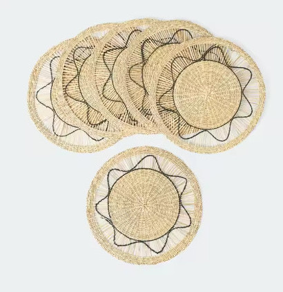 Eye-catching product Natural Sedge placemat Various dimension Seagrass table mats for restaurant and kitchen decoration 2023