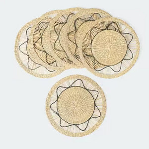 Eye-catching product Natural Sedge placemat Various dimension Seagrass table mats for restaurant and kitchen decoration 2023