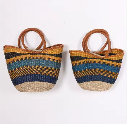 New Arrival Eco-Friendly Big straw tote women bag Made in Vietnam - vintage style - boho bag 2024