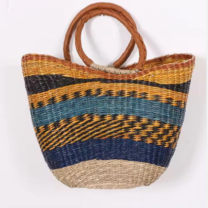 New Arrival Eco-Friendly Big straw tote women bag Made in Vietnam - vintage style - boho bag 2024