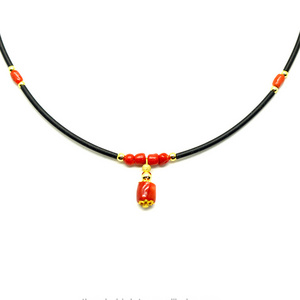 hot sale women jewelry 100% natural red coral necklace