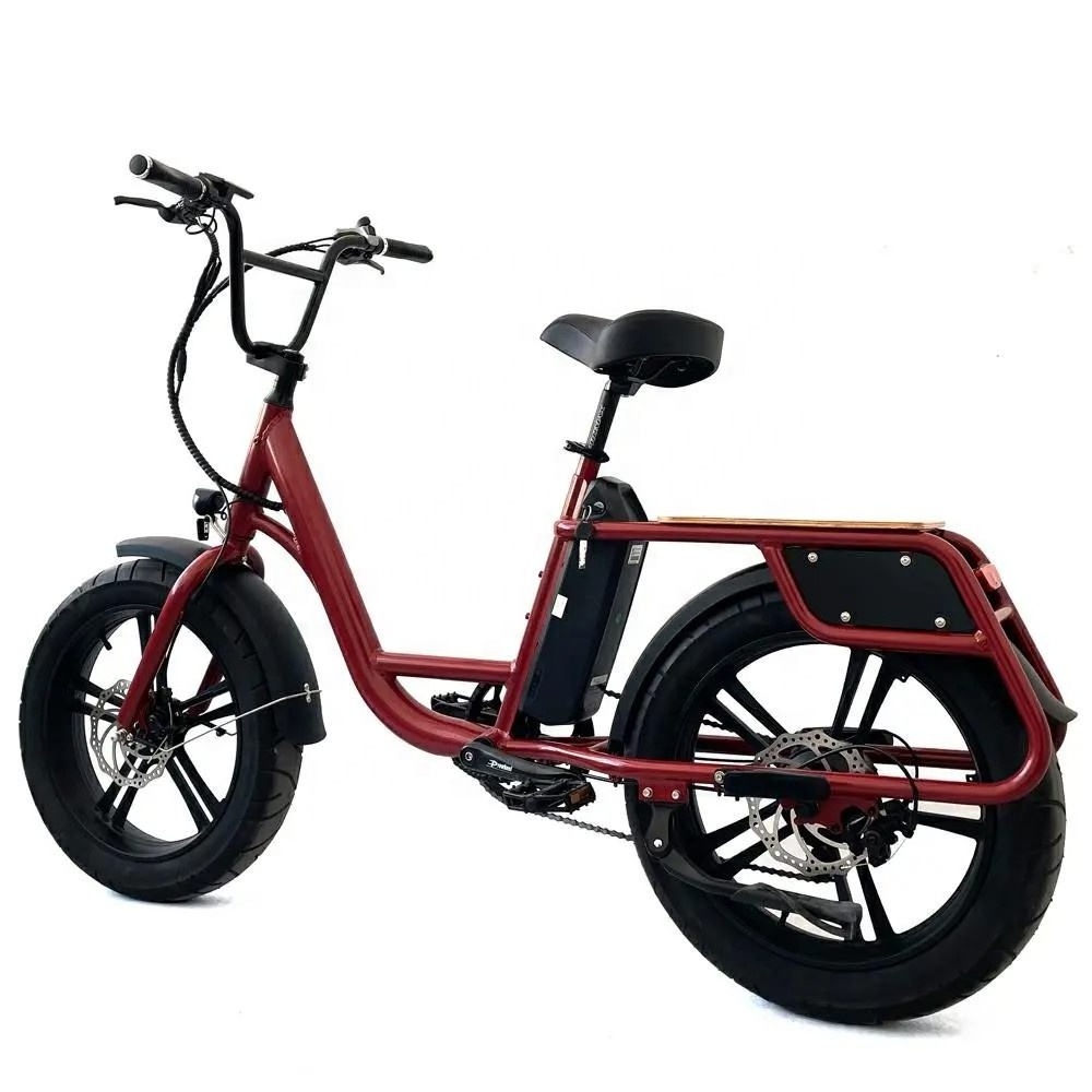 Electric City Bike Electric Tricycle 24 Inch Fat Tire Cargo Ebike 7 Speed 48V 500W/750W Tricycle Electric Bike For Adults