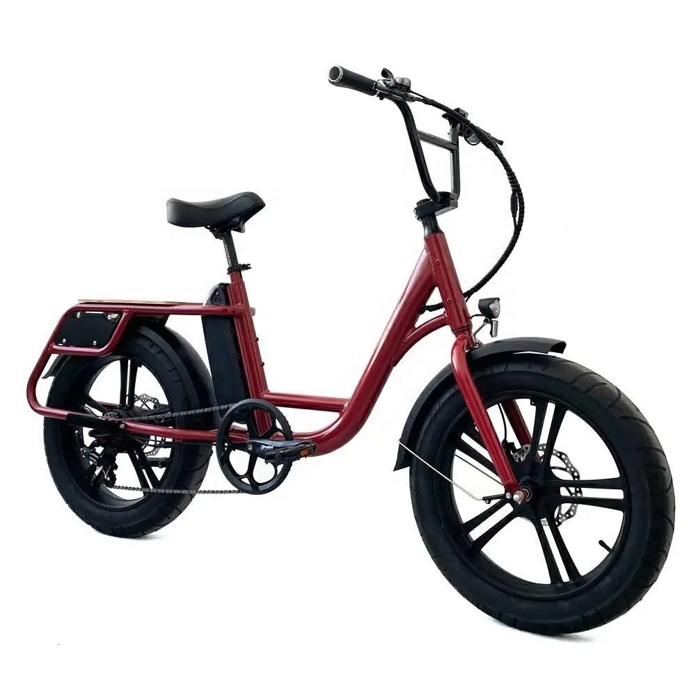 Electric City Bike Electric Tricycle 24 Inch Fat Tire Cargo Ebike 7 Speed 48V 500W/750W Tricycle Electric Bike For Adults