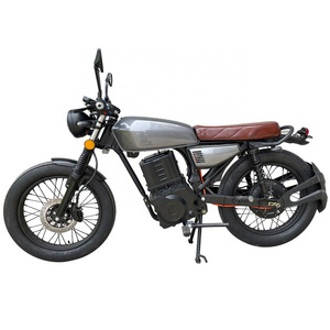 Vintage Motorcycle 72V 2000W Long Range Electric Dirt Bike Adult Off-road Motorcycles 72V 20Ah Lead-acid Battery Scooters