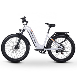 26*3.0 Fat Tire City Ebike 48V 500W Bafang Motor Peak 1000W Ebike 48V 17.5Ah Import Lithium Battery Step Through Electric Bike