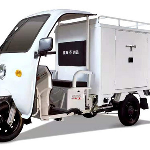 Cold chain ice cream mobile electrical driven cargo refrigerated tricycle