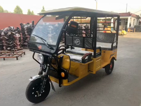 6 adult passenger with passenger seat philippine bajaj style tuk tuk three wheel 1000w electric taxi tricycle with roof