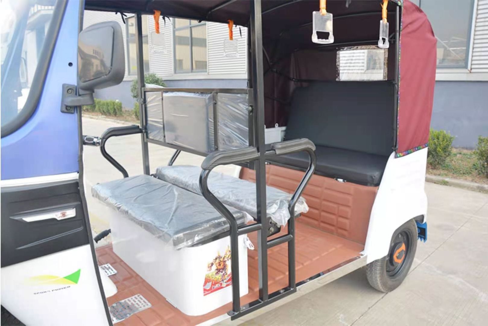 Asia heavy loading electric tricycle 800W heavy loader e rickshaw tuk tuk for sale