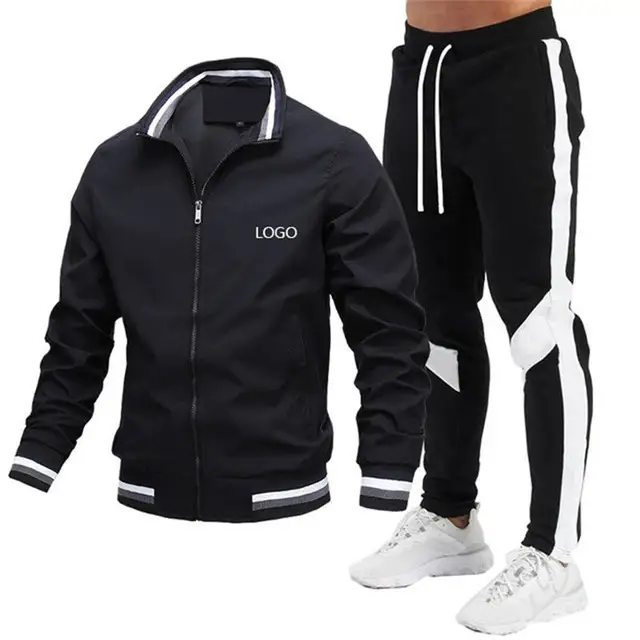 Custom made Plain Fleece Tracksuits Men Slim Fit Tracksuit for Man Summer Sportswear Customized Adults New Design Track Suit