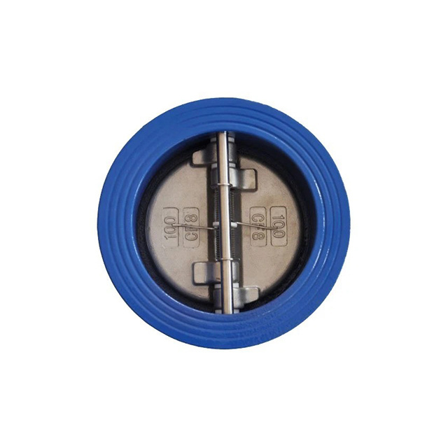 CF8M DN 200 PN16 Cast iron or cast steel Dual plate check valve non-return retention valve to prevent backflow