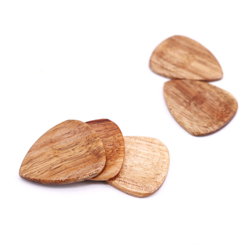 Heart Rosewood guitar picks Chose Your Own Color Fashion Drop Shape Promotional Gift Koa Wood Guitar Pick