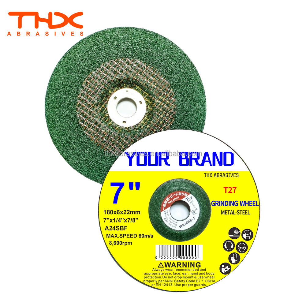 180 mm Grinding Wheel INOX Polishing Grinding Disc Grinder Cutting