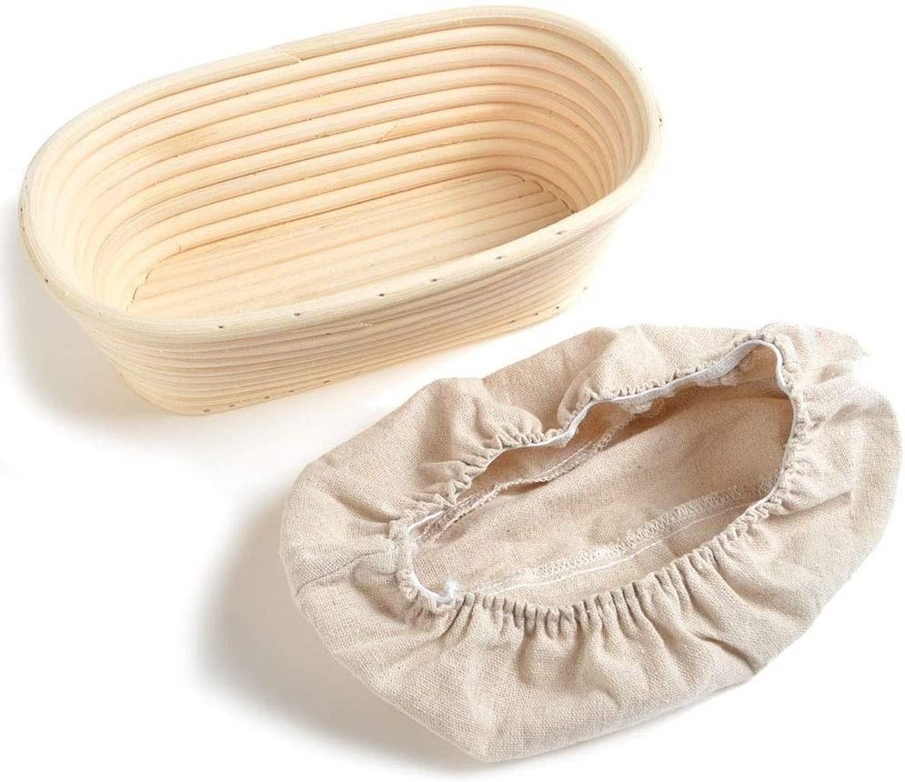 Baguette Banneton Baguette Bannetons Bread Proofing Basket and Linen Extra Long shape proof basket