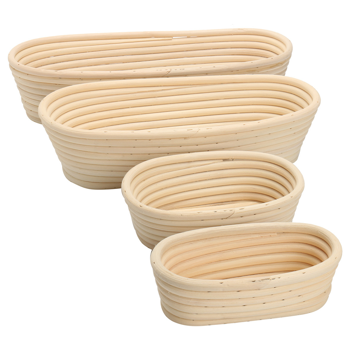 Baguette Banneton Baguette Bannetons Bread Proofing Basket and Linen Extra Long shape proof basket