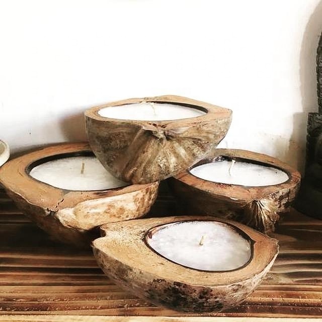 Hot trending coconut shell/wholesale coconut bowl candle shell from coconut candle factory Vietnam