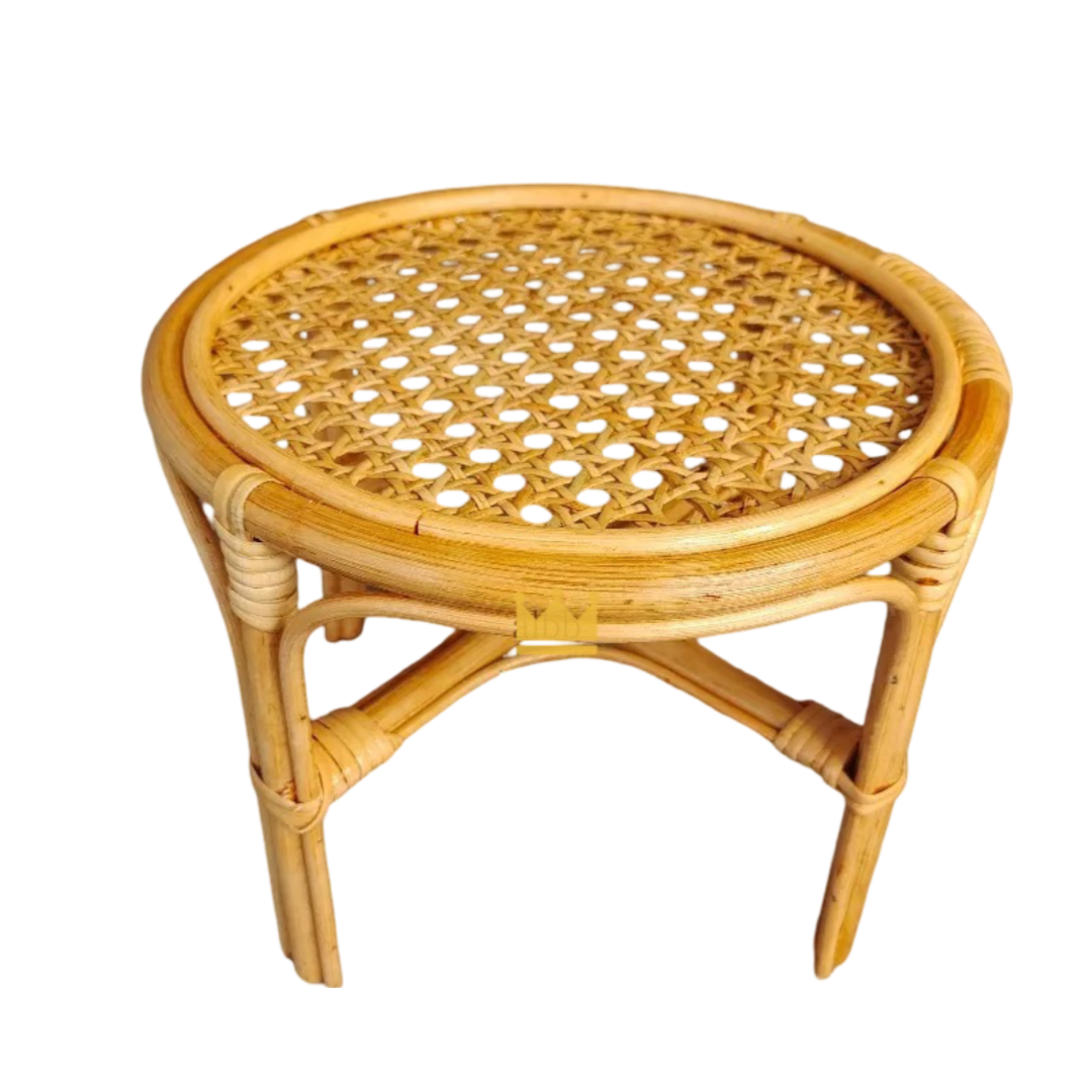 Rattan table for doll, Baby Rattan Wooden Desk Handmade Bamboo Woven Desk Home Decor perfect choice