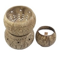 Coconut Shell Gift Set Scented Candle High-end Wooden Wick Candle For Healthy