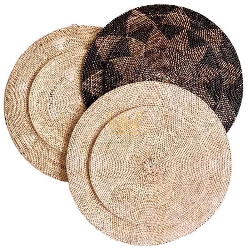 Natural bamboo wall art bamboo decor plate bamboo wall decoration made in Vietnam