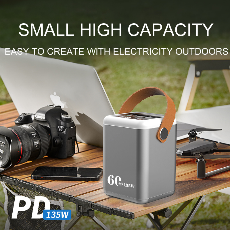 2023 Hot 135W pd outdoor quick charging portable power banks power station 60000mah 90000mah 120000mah laptop power bank