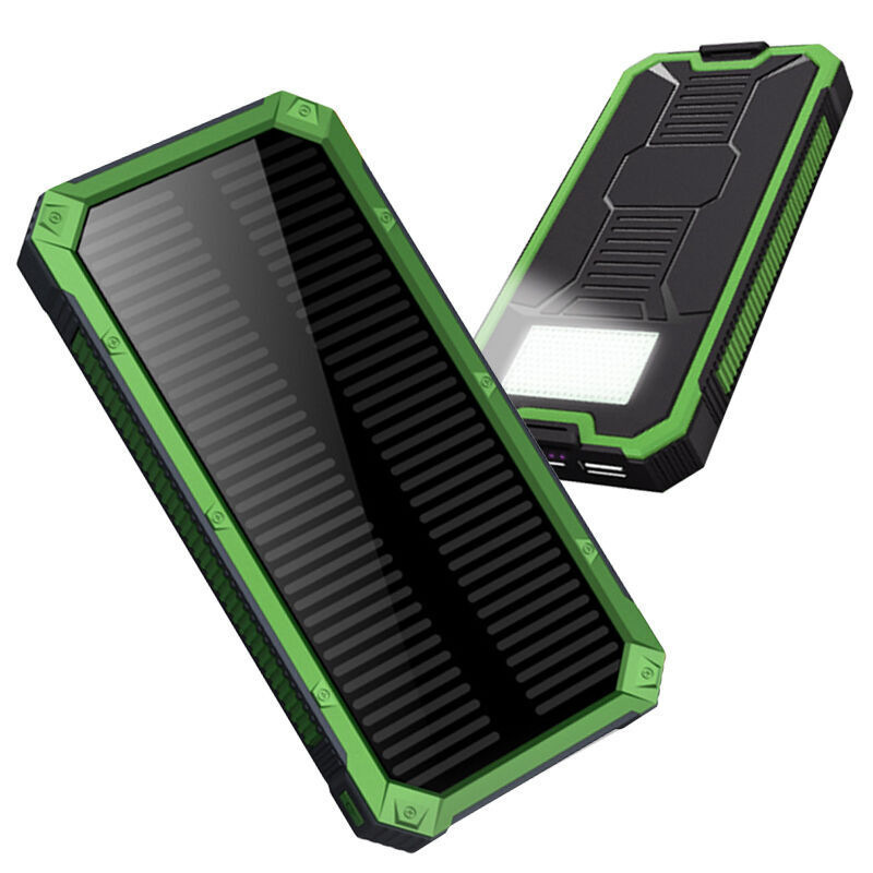 Waterproof Portable Solar Powerbank Charger Power Bank 10000mAh Flash Light Solar Power Banks Charger With Stand For Camping