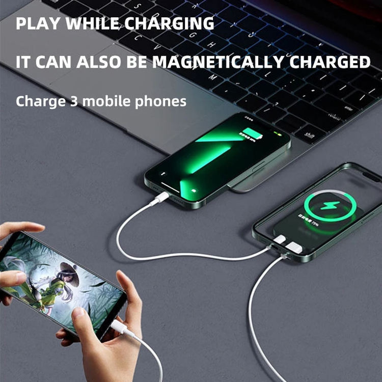 THZ Power Bank 10000mah Magnetic Wireless Charger PD 20W safes Battery Pack Fast Charger Metal Powerbank banco de poder