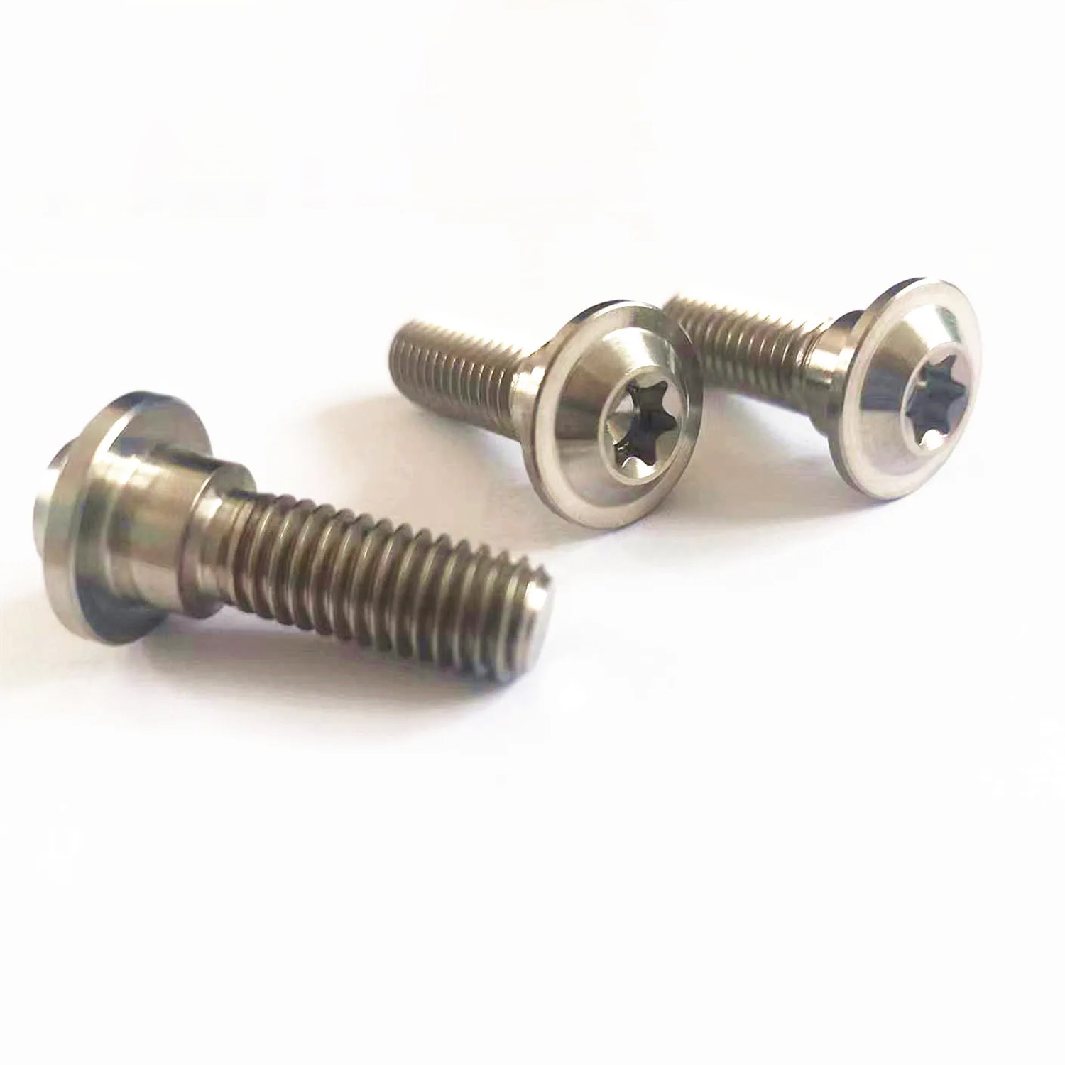 gr5 titanium alloy m6 m8 m10 brake disc bolt rainbow for bicycle Umbrella Head torx head titanium screws