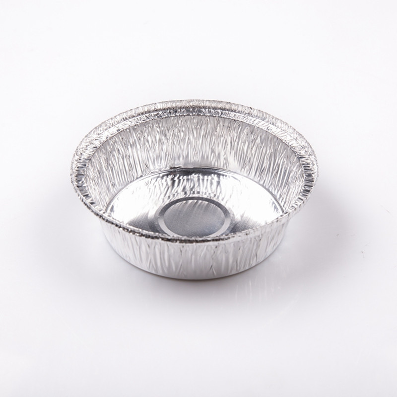 555ml Eco-Friendly round Baking Aluminum Foil Cake Pan with Lid Oven-Safe Tin Food Container Household Disposable Bakery Use