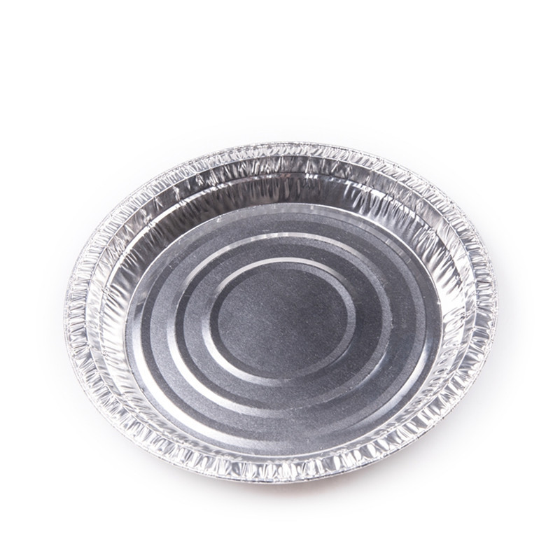 9-Inch Silver Food Grade Aluminium Foil Pans Disposable round Pie Plates for Household Use Food Packing Foil Containers