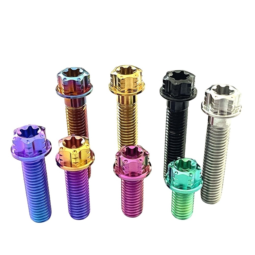 M2 M3 M4 M5 M6 M8 M10 High Precision Titanium Alloy Hex Head Bolt For Motorcycle