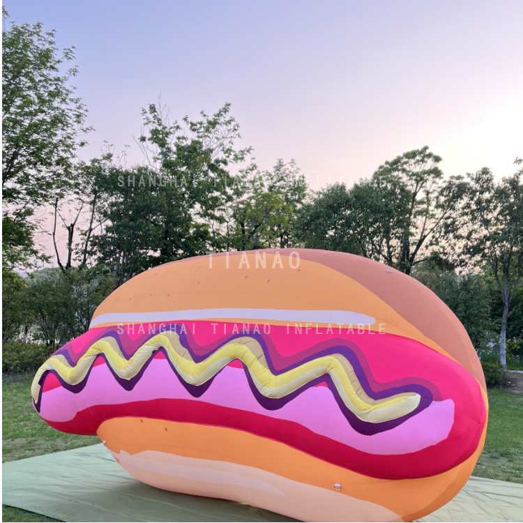 Giant Inflatable hot dog inflatable advertising food model for promotion