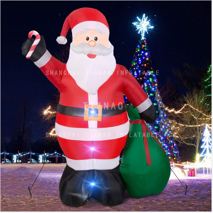 Christmas Advertising Giant Inflatable Santa Claus Custom Inflatable Santa Claus Model