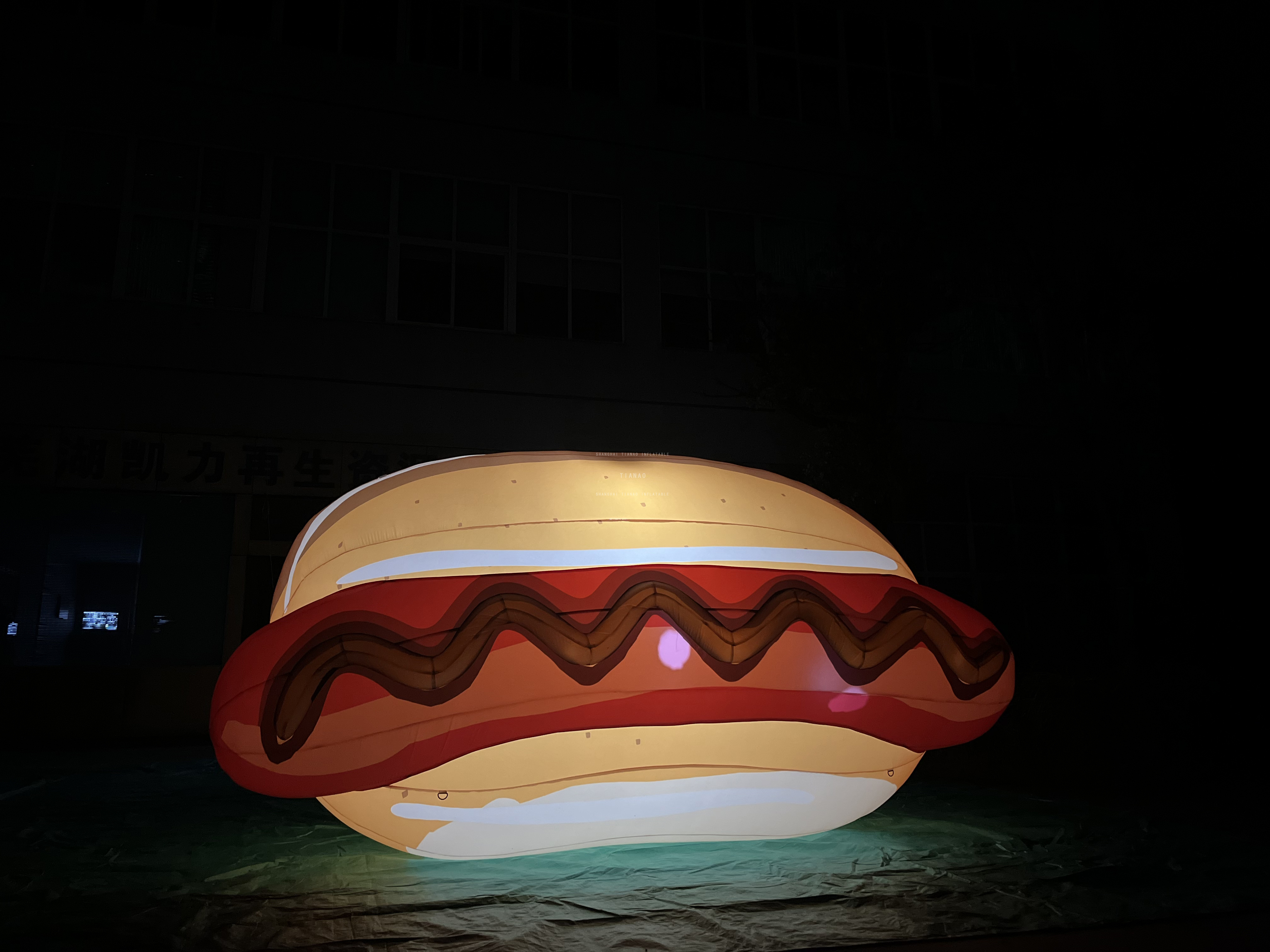 Giant Inflatable hot dog inflatable advertising food model for promotion