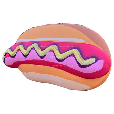 Giant Inflatable hot dog balloon advertising food model for promotion