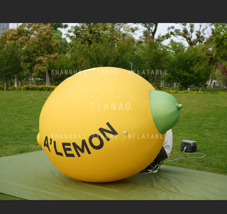 Hot Sale Inflatable Fruit Model Decoration Inflatable Lemon Model Giant Inflatable Lemon For Advertising