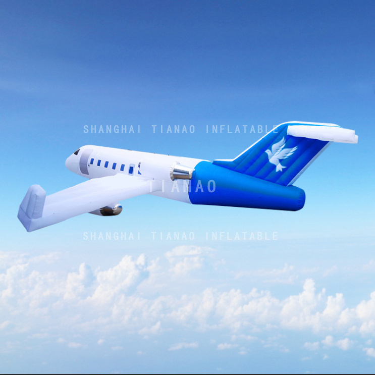 Customized inflatable simulation aircraft Inflatable airplane model for exhibition, beauty display