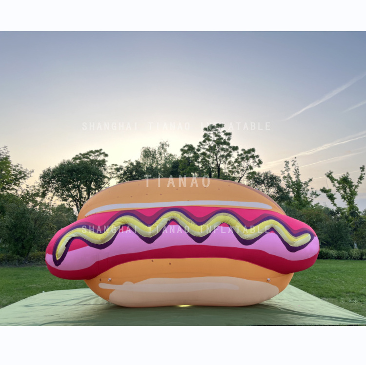 Giant Inflatable hot dog balloon advertising food model for promotion