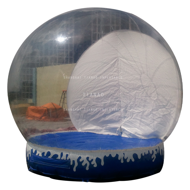 Giant inflatable snow ball advertising bubble ball Christmas decoration custom inflatable snow globe