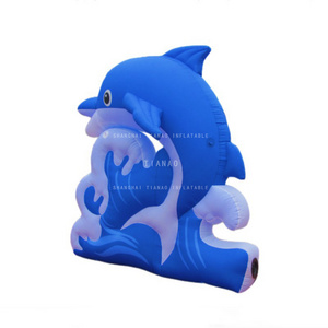 Customized Inflatable Dolphin Inflatable Marine Animal Cartoon Inflatable Blue Dolphin For Advertising Decoration