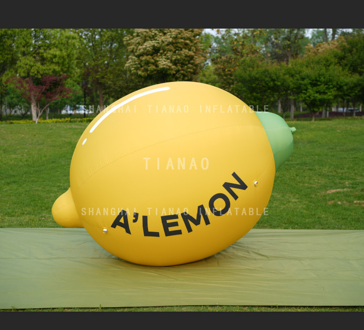 Hot Sale Inflatable Fruit Model Decoration Inflatable Lemon Model Giant Inflatable Lemon For Advertising