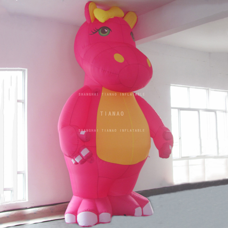 Inflatable Hippo Cartoon Inflatable Mascot Model Inflatable Animal Cartoon for Decoration or Advertising