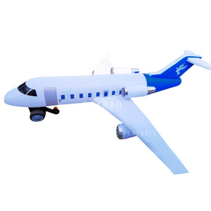 Customized inflatable simulation aircraft Inflatable airplane model for exhibition, beauty display