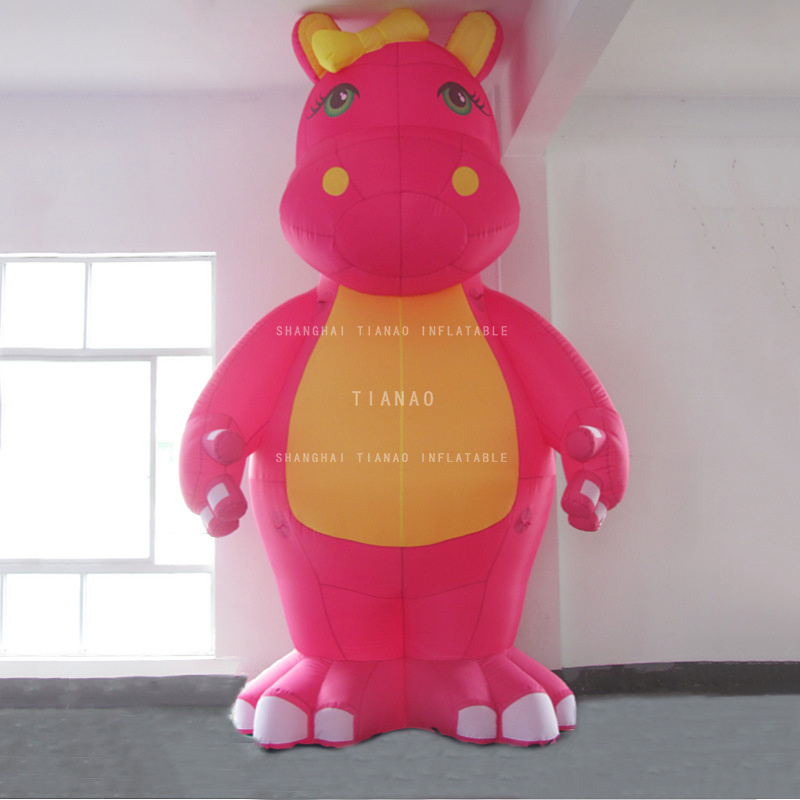 Inflatable Hippo Cartoon Inflatable Mascot Model Inflatable Animal Cartoon for Decoration or Advertising