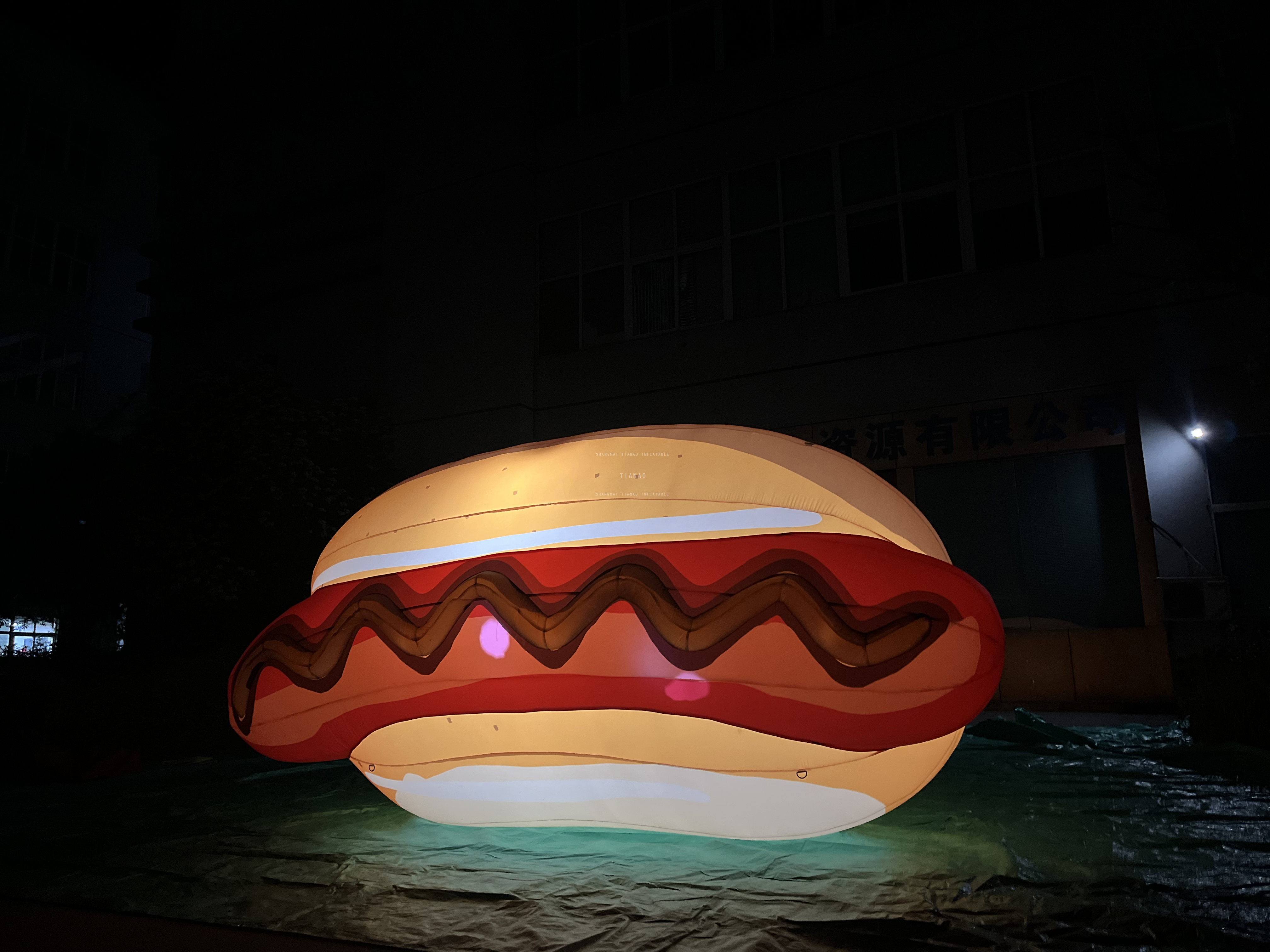 Giant Inflatable hot dog inflatable advertising food model for promotion