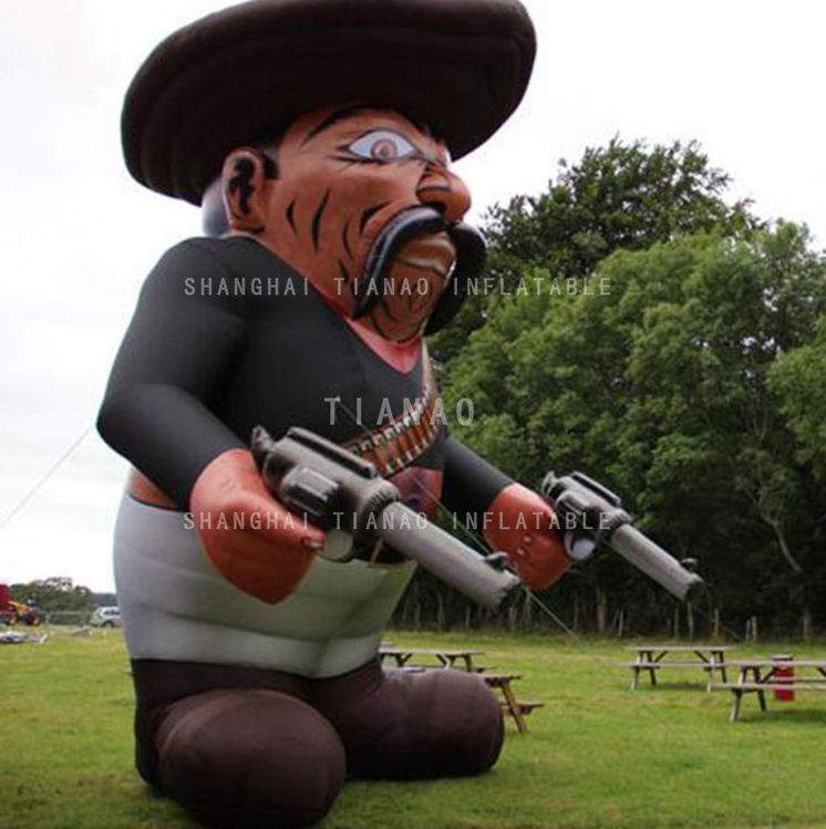 Giant Inflatable cartoon character inflatable cowboy inflatable captain pirate model for events for decoration for advertising