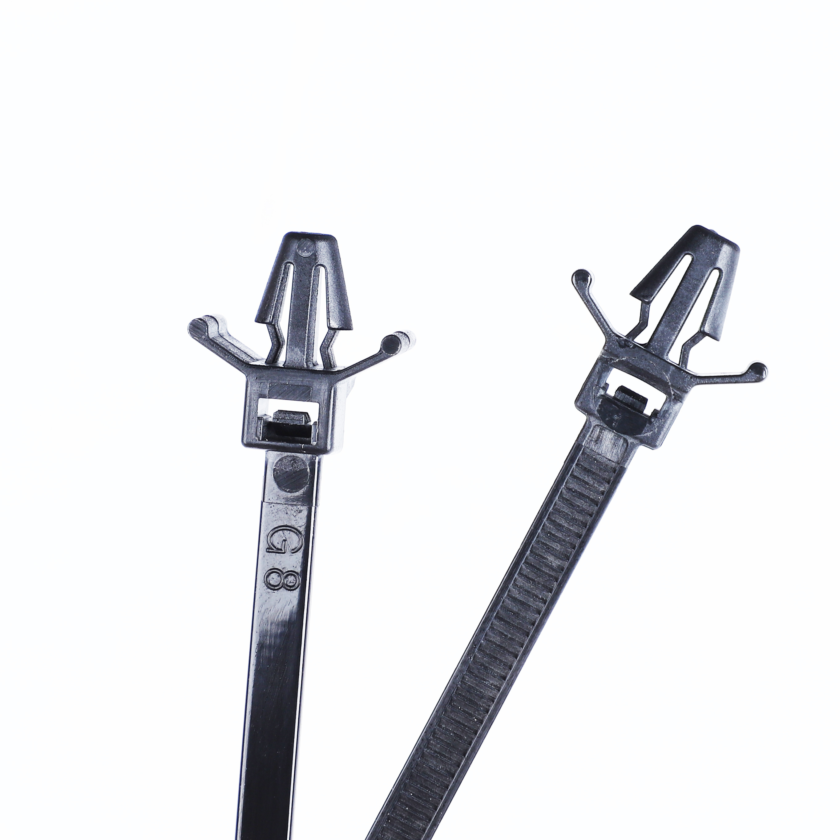 Hot selling PA66 self-locking AUTO plastic ties and nylon Push Mount Tie