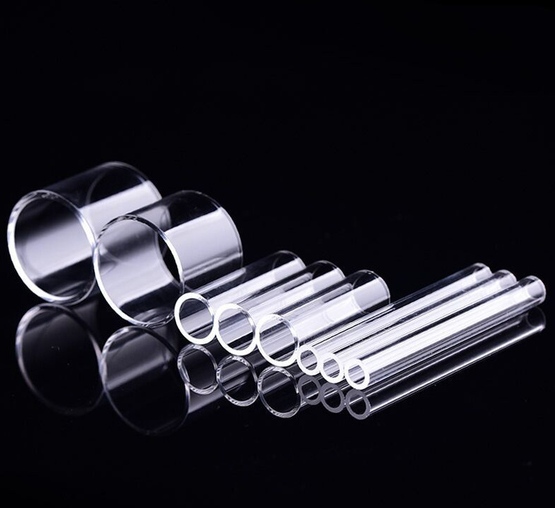 Wholesale hot sale customized sizes high temperature glass tube pipes